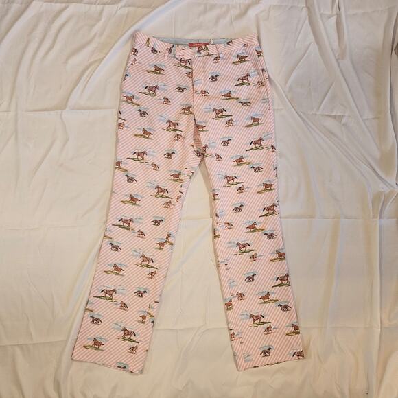 Shinesty Men's 32x31 Kentucky Derby Horse Print Pants - Fun Novelty Chinos - Picture 3 of 6